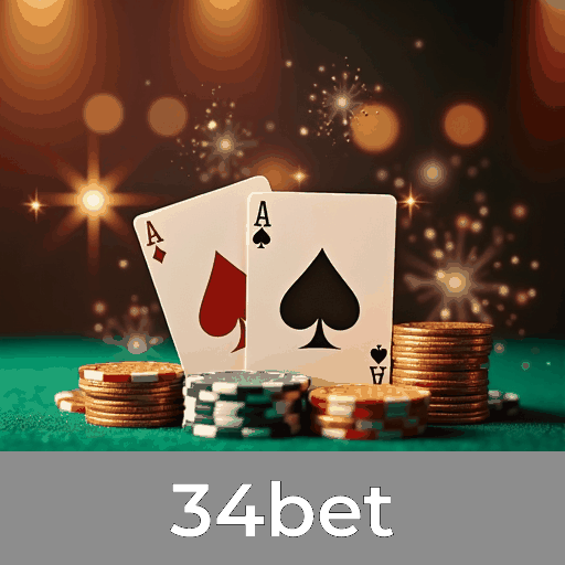 34bet: Caça-Níqueis - Mega Jackpots, Jogos de Mesa - Estratégia Pura, Live Dealer - Experiência Imersiva