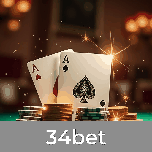 34bet: Caça-Níqueis - Mega Jackpots, Jogos de Mesa - Estratégia Pura, Live Dealer - Experiência Imersiva